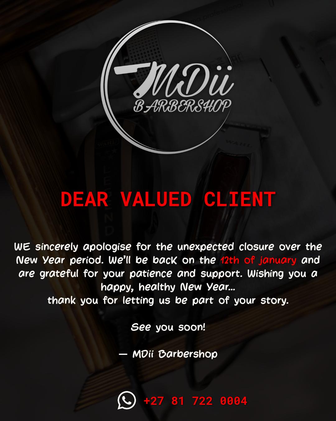 Projects red black white simple minimal manicure services price list instagram post 20260103 130857 0000